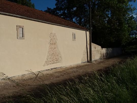 Encadrement mur de clôture