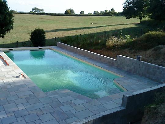 Tour de piscine en dallage grey 